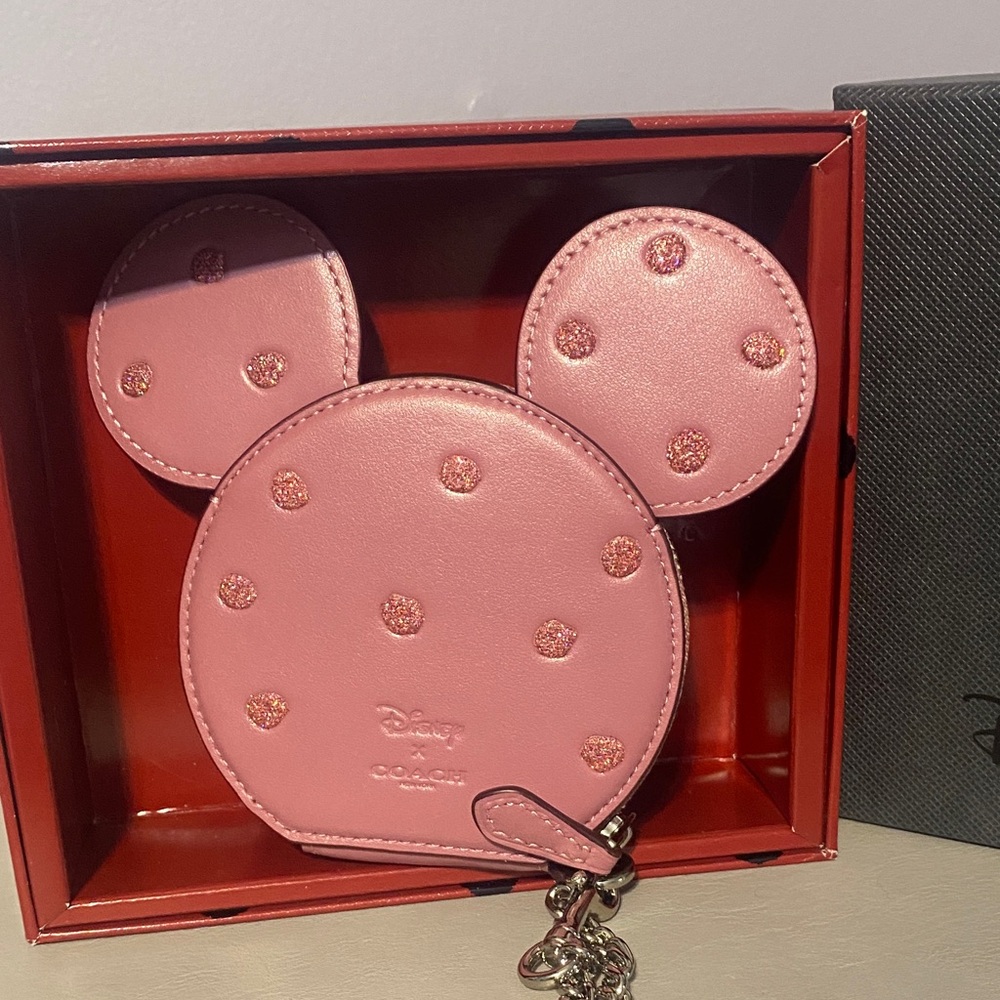 Coach x Disney Pink Polka Dot Coin Purse